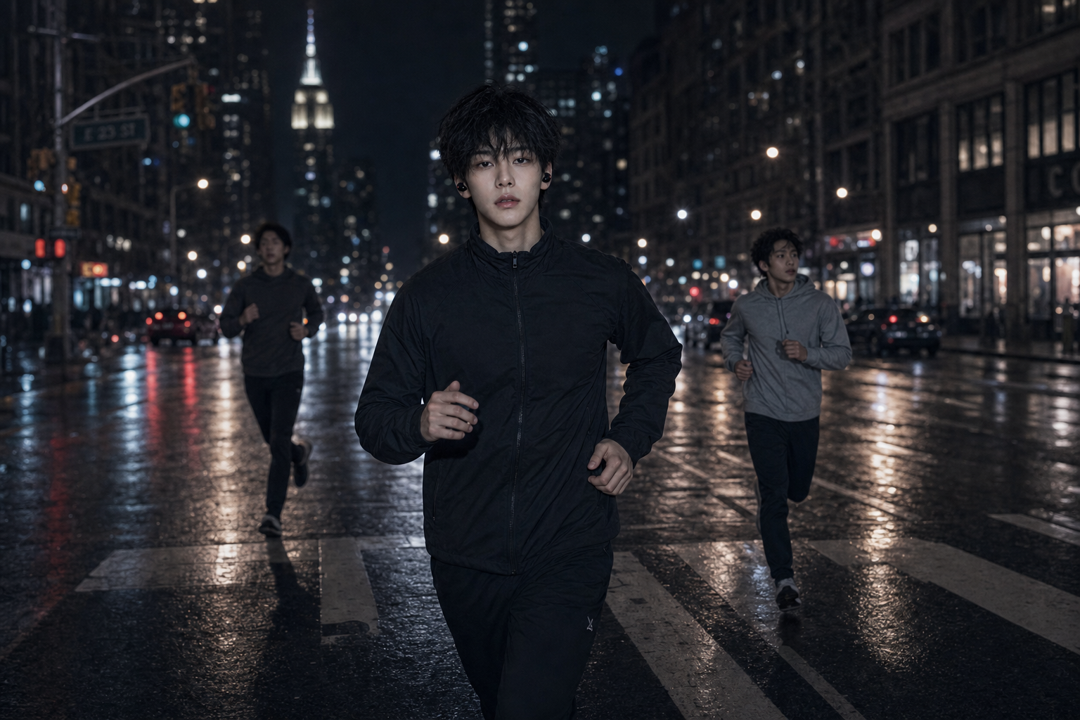 running with a friend at different paces